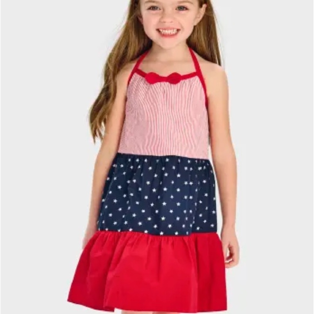NWT Red, White, and Blue Halter Dress Gymboree SIZE 8